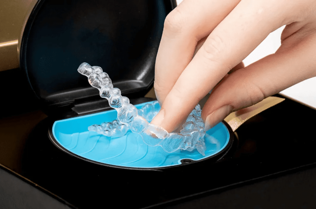 Invisalign case storage for teen orthodontics Hong Kong patients
