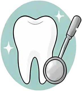Tooth after recent dental work