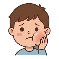 Swollen cheek