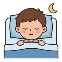 Sleeping with head raised